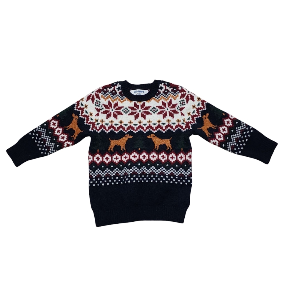 Old Navy Sweater size 18-24 Months Dogs Multi Color